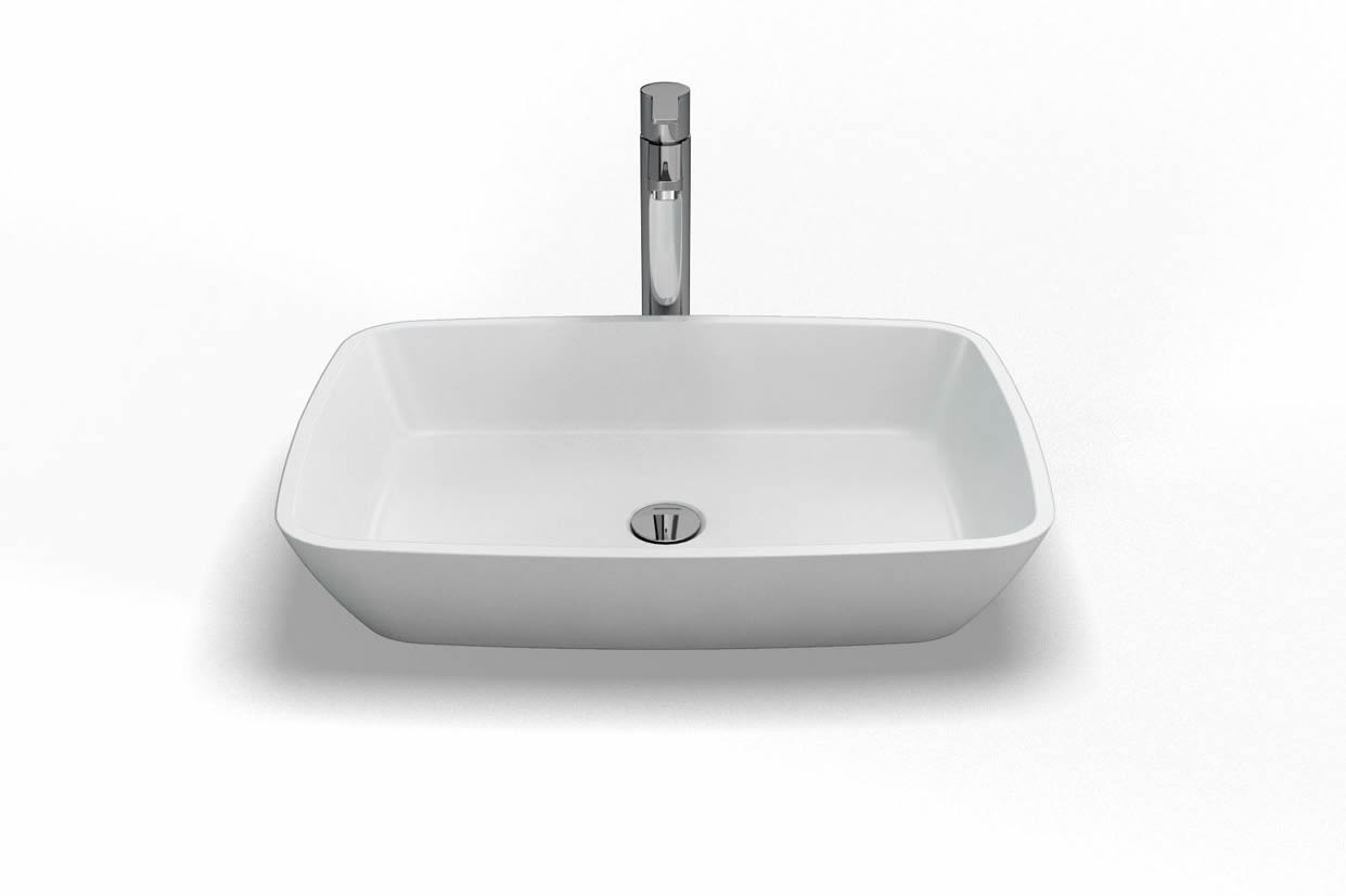 картинка Раковина из каменной массы, без отверстий, цвет белый от магазина Burlington Official