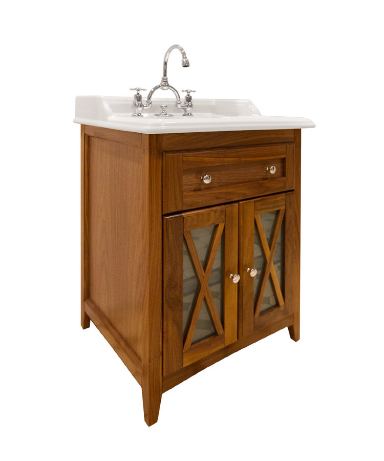 картинка Тумба под раковину с двумя дверцами, цвет орех от магазина Burlington Official